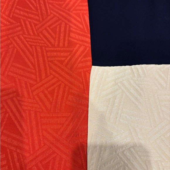 Diane Von Furstenberg Raegan #D946201L16W Silk Geometric Shift Dress Sz 6 - Picture 5 of 11